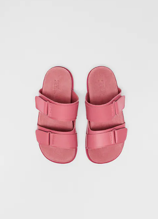 Шкіряні шльопанці босоніжки zara 4