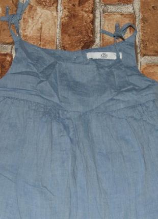 Платье сарафан джинсовый девочке 4 - 5 лет4 фото