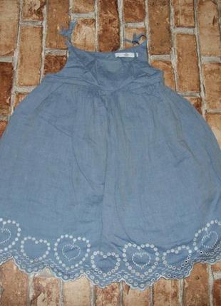Платье сарафан джинсовый девочке 4 - 5 лет2 фото