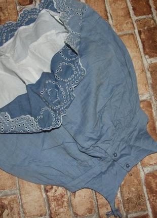 Платье сарафан джинсовый девочке 4 - 5 лет5 фото