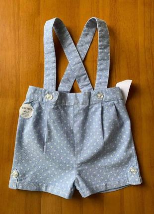 Шортики костюмчик на малыша 6-12 месяцев (поясок регулируется)