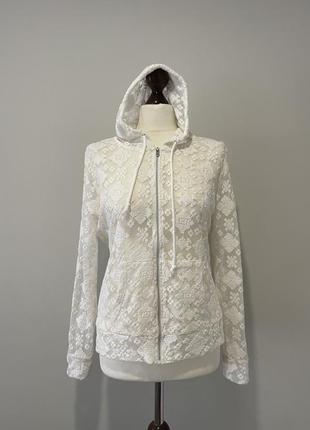 Худи лонгслив с капюшоном на молнии2 фото