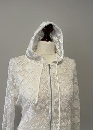 Худи лонгслив с капюшоном на молнии6 фото