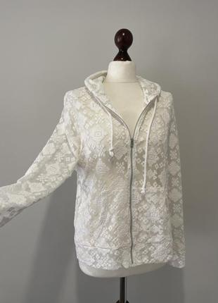 Худи лонгслив с капюшоном на молнии4 фото