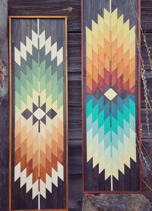 Картина з дерева. етно стиль. гуцульський килим. панно в етностилі6 фото