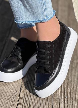 Кеды кожаные