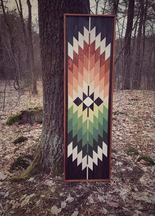 Картина з дерева. етно стиль. гуцульський килим. панно в етностилі3 фото