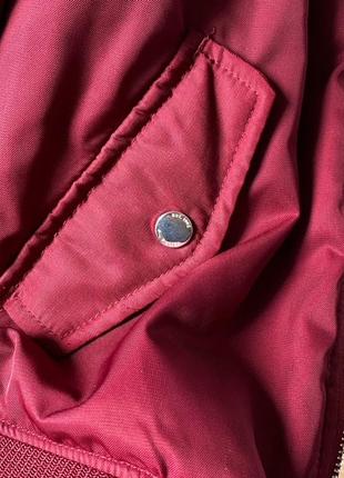 Бомбер бордовий демісезонний, весняна куртка7 фото