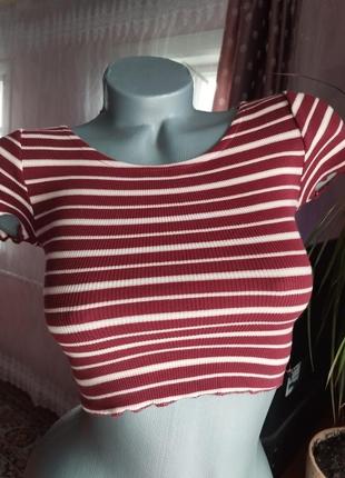 Кроп топ,короткая футболка,топ женский