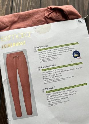 Женские штаны лен коттон 40, 46 размер2 фото