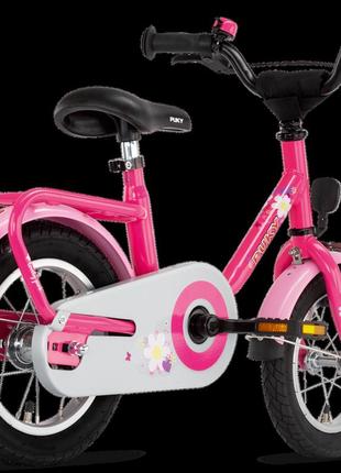 Дитячий велосипед 2-х колісний 12'' від 3-х років (зростання 95 - 120 см) puky steel 12 сталевий рожевий4 фото