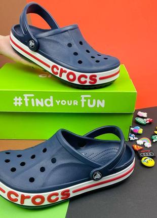 Унісекс крокс crocs bayaband navy темно сині