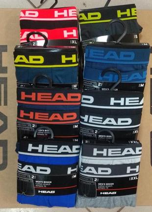 Труси боксери head basic boxer 2 шт. комплект. є всі розміри.