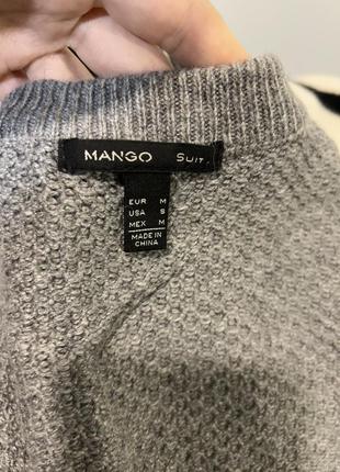 Светр оверсайз mango вільний свитер вкорочений5 фото