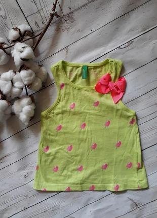Яскрава літня майка на 6-9 міс united colors of benetton