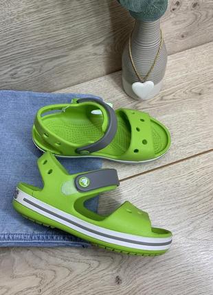 Детские сандалии крокс crocs crocband sandal kids 12856-3k9