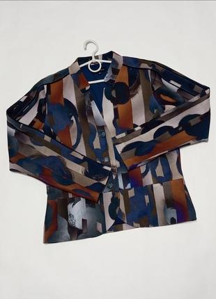 Жакет, пиджак разноцветный абстракция тренд