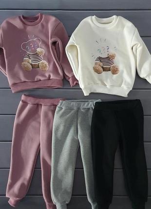 Спортивний костюм на дівчинку. двохнитка, бавовна