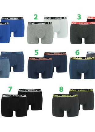 Трусы боксеры head basic boxer 2 шт. комплект. есть все размеры.2 фото