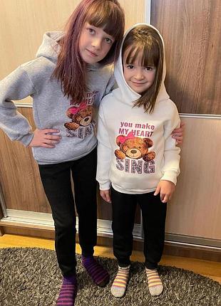 Спортивный костюм на девочку. двунитка, трехнить, хлопок