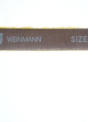 Weinmann made in germany genuine cowleather вузький шкіряний ремінь з ворсом9 фото