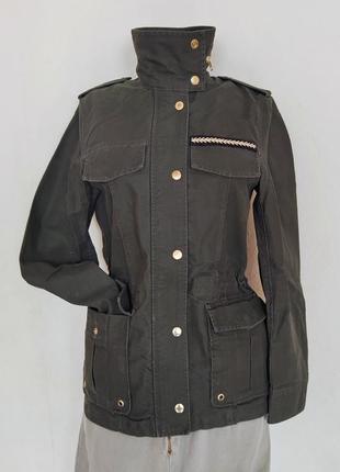 Весняна / осіння/ демісезонна куртка - бушлат парка мілітарі  military  h&m хакі