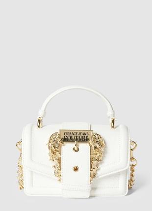 Біла сумка versace jeans couture оригінал оригинал5 фото