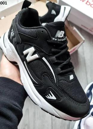 Мужские кроссовки new balance 725 black white нью беланс черно белые