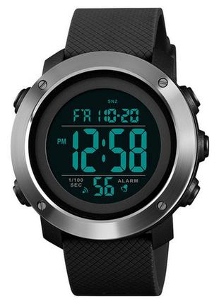 Спортивные мужские часы skmei 1416bkbk black-black водостойкие наручные кварцевые