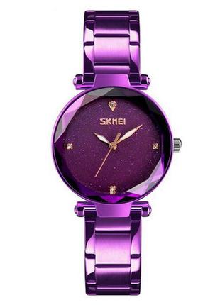 Жіночий годинник skmei 9180 all violet наручний кварцевий1 фото