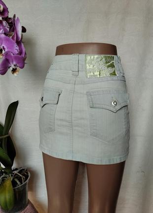 Юбка мини джинсовая2 фото