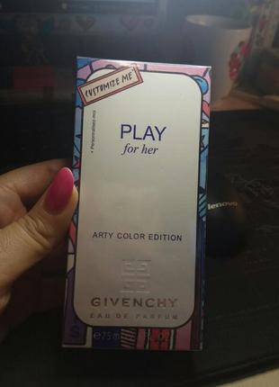 Парфюм givenchy play for her arty color edition 75ml3 фото