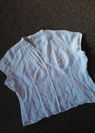 Блуза льон marks&amp;spencer3 фото