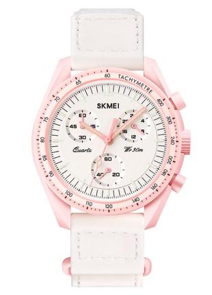 Спортивные мужские часы skmei 1982pk pink водостойкие наручные кварцевые