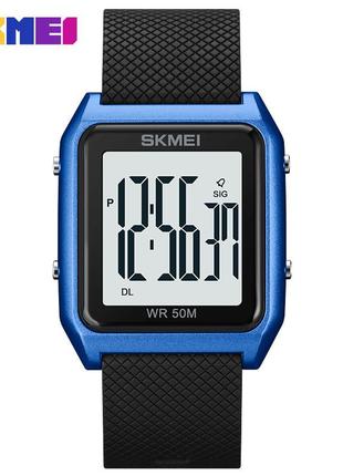 Спортивные мужские часы skmei 1866buwt blue-white водостойкие наручные кварцевые