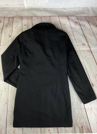 Стильное женское лаконичное демисезонное демисезонное пальто блейзер черное oversize весна-осень изна2 фото