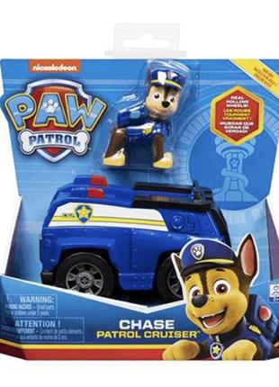 Спасательный автомобиль paw patrol с водителем гонщик