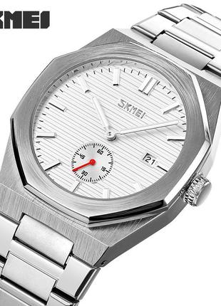 Спортивные мужские часы skmei 9262sisi silver-silver водостойкие наручные кварцевые2 фото