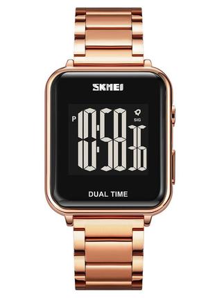 Спортивний чоловічий годинник skmei 1852rg rose gold водостійкий наручний кварцевий