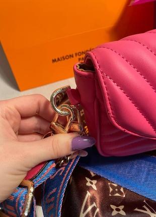 Жіноча сумка 2 в 1 рожева, сумка з гаманцем 3 в 1, сумка під стилі ✨ луї віттон3 фото
