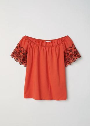 Футболка із прошвою h&m