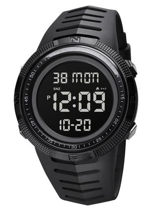 Спортивний чоловічий годинник skmei 1632bkbk black-black водостійкий наручний кварцевий