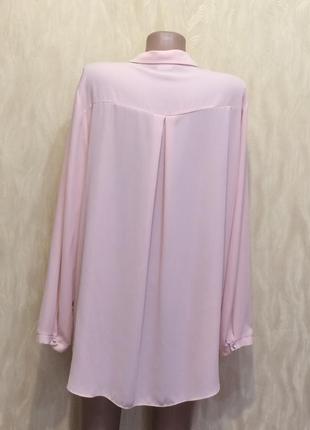 Блуза пудрового цвета с ажурными вставками george, р.18-204 фото