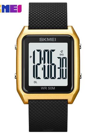 Спортивные мужские часы skmei 1866gdwt gold-white водостойкие наручные кварцевые