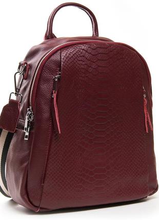 Гарний, великий шкіряний рюкзак-сумка в двох кольорах