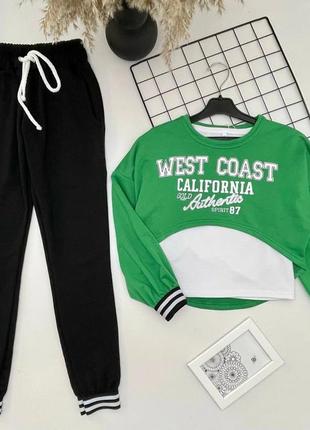 Класний костюмчик трійка для дівчинки