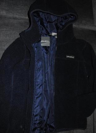 Весняно-осіння куртка кофта для хлопчика 10-12 років темносинього кольору з капішоном на блискавці