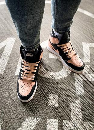 Кроссовки Air Jordan 1 The Way Home 1 retro black pink5 фото
