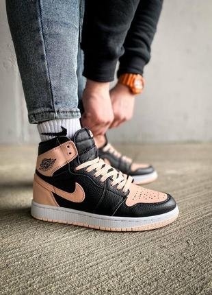 Кроссовки Air Jordan 1 The Way Home 1 retro black pink3 фото