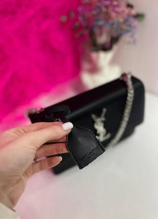 Сумка ysl sunset black/silver3 фото